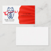 Witzige Japanerkatze Visitenkarte (Vorne/Hinten)