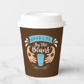 witzige Kaffeemarkt Paper Cups Pappbecher (Vorderseite)