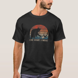 Witzige Katze Ich tue, was ich Cat Cat Gewollt hab T-Shirt