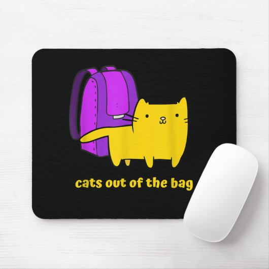 Witzige Katzen aus der Tasche Mousepad (Mit Mouse)