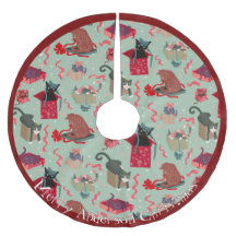 Witzige Katzen in Weihnachtskästen Personalisiert