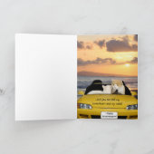 Witzige Katzen/Kätzchen Jahrestag Karte (Innenseite)