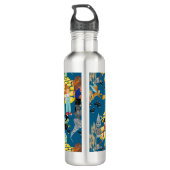 Witzige Kinderfiguren Edelstahlflasche (Rückseite)