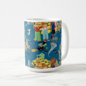 Witzige Kinderfiguren Kaffeetasse (VorderseiteRechts)