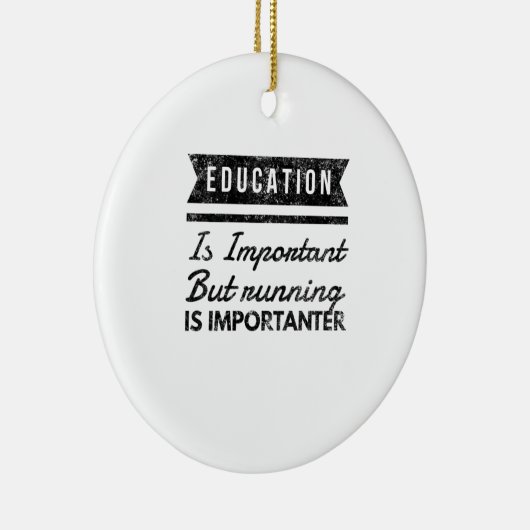 Witzige Laufruhe in Bedrängnis Keramik Ornament (Rechts)