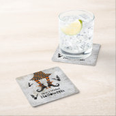 Witzige Legen und Fledermäuse, die zu Halloween ge Rechteckiger Pappuntersetzer (Vor Ort)