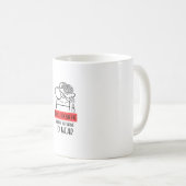 Witzige Mädchen Problem habe ich nichts zu tragen Kaffeetasse (VorderseiteRechts)