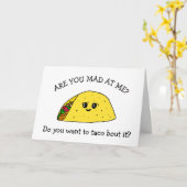 Witzige Make-Up-Karte, Kämpfe, Streitgespräche Tac Karte (Gelbe Blume)