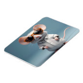 Witzige Maus mit Brille Magnet (Linke Seite)