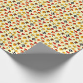 Witzige Monster Geschenkpapier (Ecke)