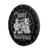 Witzige Monster - glückliches Halloween Dartscheibe (Vorderseite rechts)