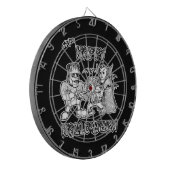 Witzige Monster - glückliches Halloween Dartscheibe (Vorderseite Links)