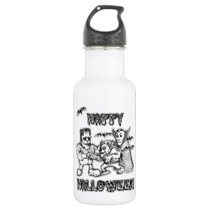 Witzige Monster - glückliches Halloween Edelstahlflasche