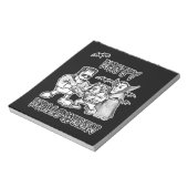 Witzige Monster - glückliches Halloween Notizblock (Rotiert)