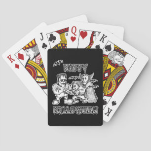 Witzige Monster - glückliches Halloween Spielkarten