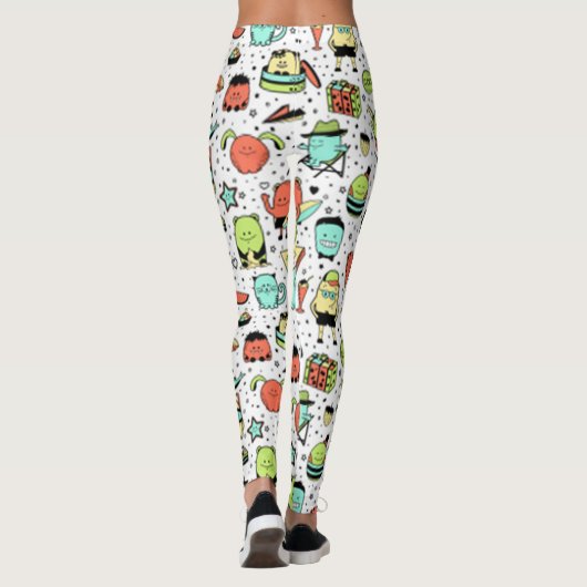 Witzige Monster Leggings (Rückseite)