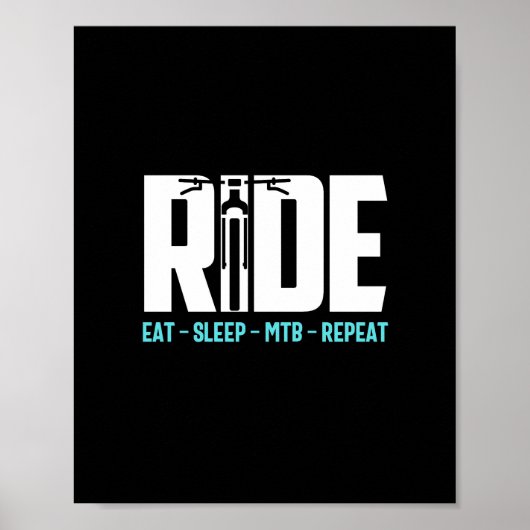 witzige mtb zitierte mtb-Zitate Poster (Vorne)