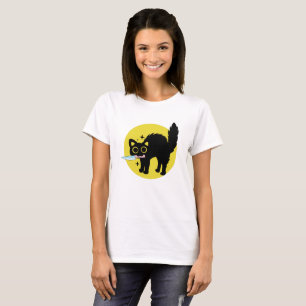 witzige Murderic Black Cat, Niedlich Kitten mit Me T-Shirt