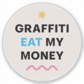 Witzige Nachricht. Aufkleber (Vorderseite)