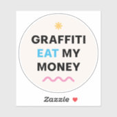 Witzige Nachricht. Aufkleber (Blatt)