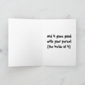 witzige neue Berufsstiftung Karte (Innenseite)