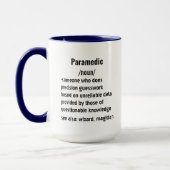 witzige Paramedic Definition Geschenke für Frauen Tasse (Links)