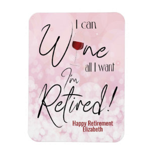 Witzige Pension I Can Wine All I Woll Magnet