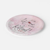 Witzige Pension I Can Wine All I Woll Pappteller (Schrägansicht)