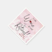 Witzige Pension I Can Wine All I Woll Serviette (Ecke)