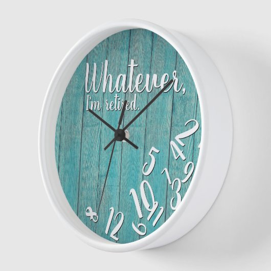 Witzige Pension Ich bin müde Rustikales Holz Uhr (Winkel)