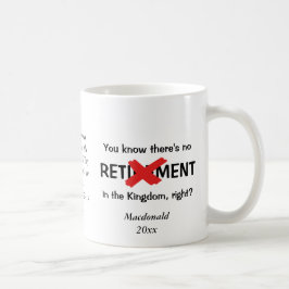 Witzige Personalisierte Christliche Rente Kaffeetasse