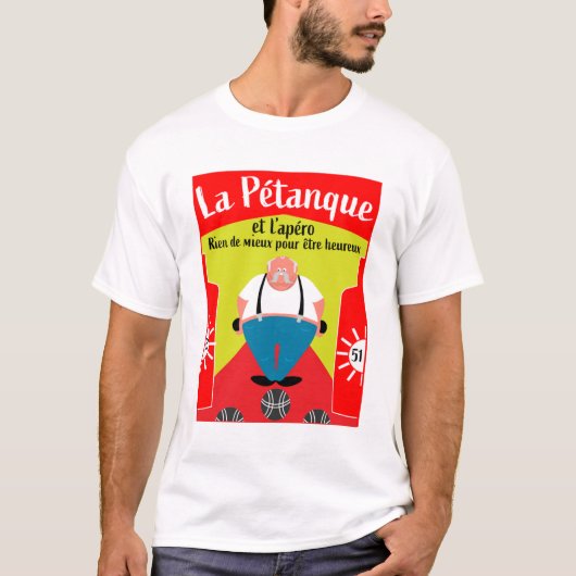 witzige Pétanque-Geschenke T-Shirt (Vorderseite)