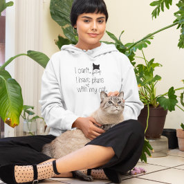 Witzige Pläne mit meiner Katze Niedlich Zeichnend  Hoodie