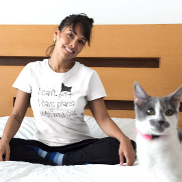 Witzige Pläne mit meiner Katze Niedlich Zeichnend  T-Shirt
