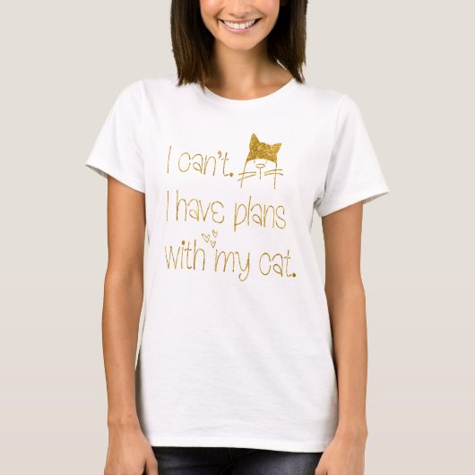 Witzige Pläne mit Niedlichem Gold-Glitzer-Text mei T-Shirt (Vorderseite)