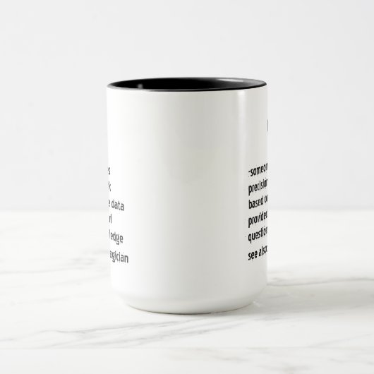 witzige Quilter Definition-Geschenke für Frauen Tasse (Zentrum)
