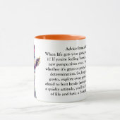 Witzige Ratschläge von einer Ziege Tasse (Zentrum)