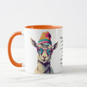 Witzige Ratschläge von einer Ziege Tasse (Links)