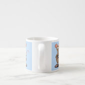 Witzige Ratte mit Kamera-Cartoon-Illustration Espressotasse (Rückseite)