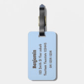 Witzige Ratte mit Kamera-Cartoon-Illustration Gepäckanhänger (Rückseite vertikal)