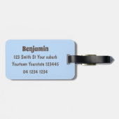 Witzige Ratte mit Kamera-Cartoon-Illustration Gepäckanhänger (Rückseite horizontal)