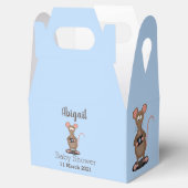 Witzige Ratte mit Kamera-Cartoon-Illustration Geschenkschachtel (Geöffnet)