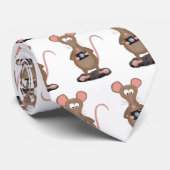 Witzige Ratte mit Kamera-Cartoon-Illustration Krawatte (Gerollt)