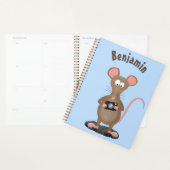 Witzige Ratte mit Kamera-Cartoon-Illustration Planer (Anzeige)