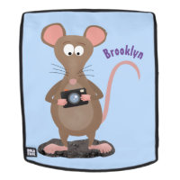 Witzige Ratte mit Kamera-Cartoon-Illustration