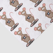 Witzige Ratte mit Kamera-Cartoon-Illustration Seidenpapier (Ausschnitt)