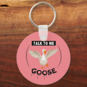 Witzige Rede mit meiner Gans Schlüsselanhänger (Vorderseite)