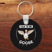 Witzige Rede mit meiner Gans Schlüsselanhänger (Vorderseite)