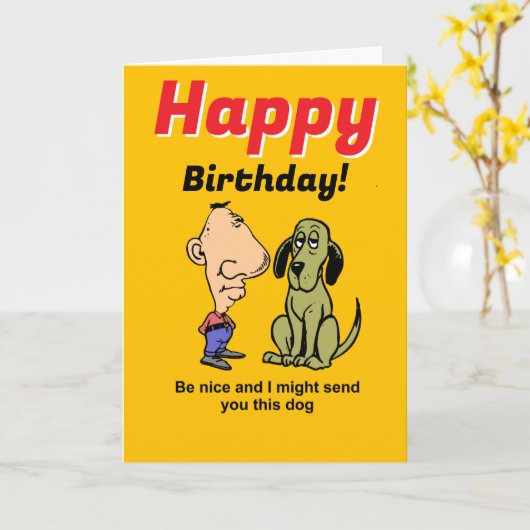 Witzige Scheidung Geburtstag Karte (Gelbe Blume)