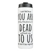 Witzige Schläger für Kollegen, du bist jetzt tot f Thermosbecher (Vorderseite)